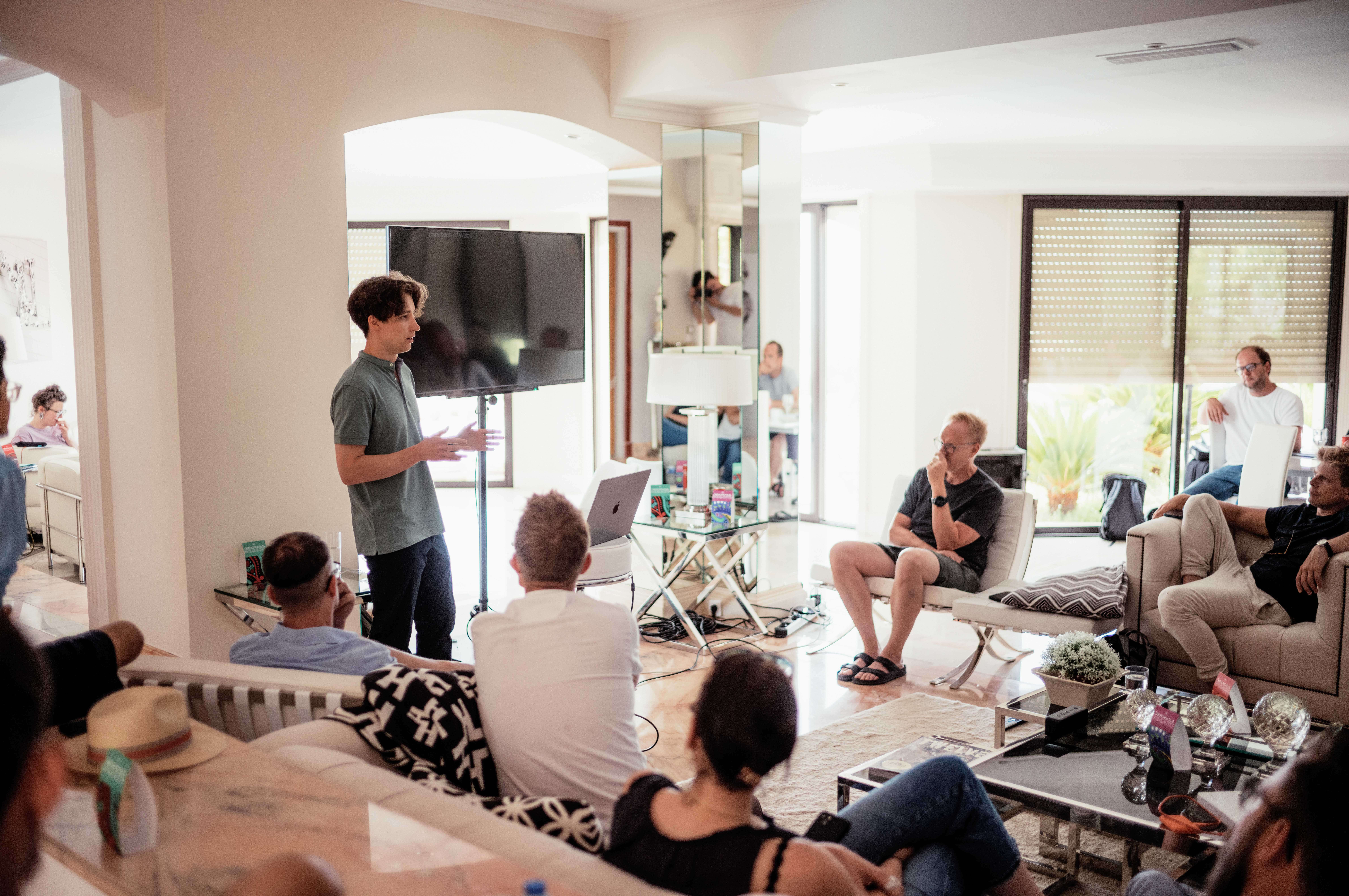 delivering a keynote to creative directors, Cannes Lions, 2022